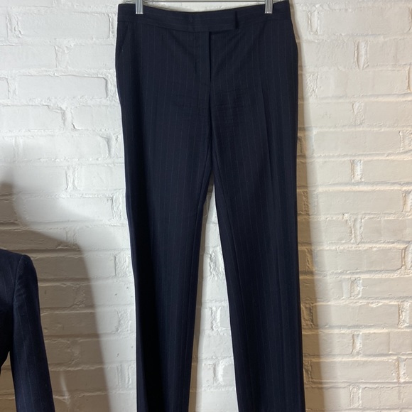 Stella McCartney Italian Navy Pinstripe Wool 2 Piece Suit Size 38 - Picture 11 of 16